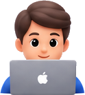 Student learning on a laptop